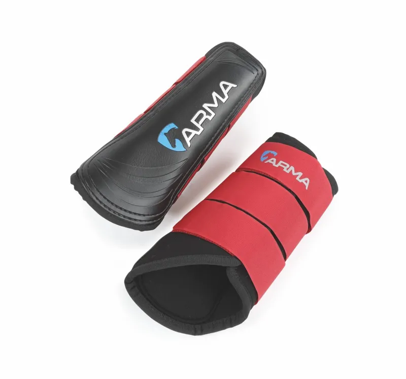 ARMA Neoprene Brushing Boots in Red-1